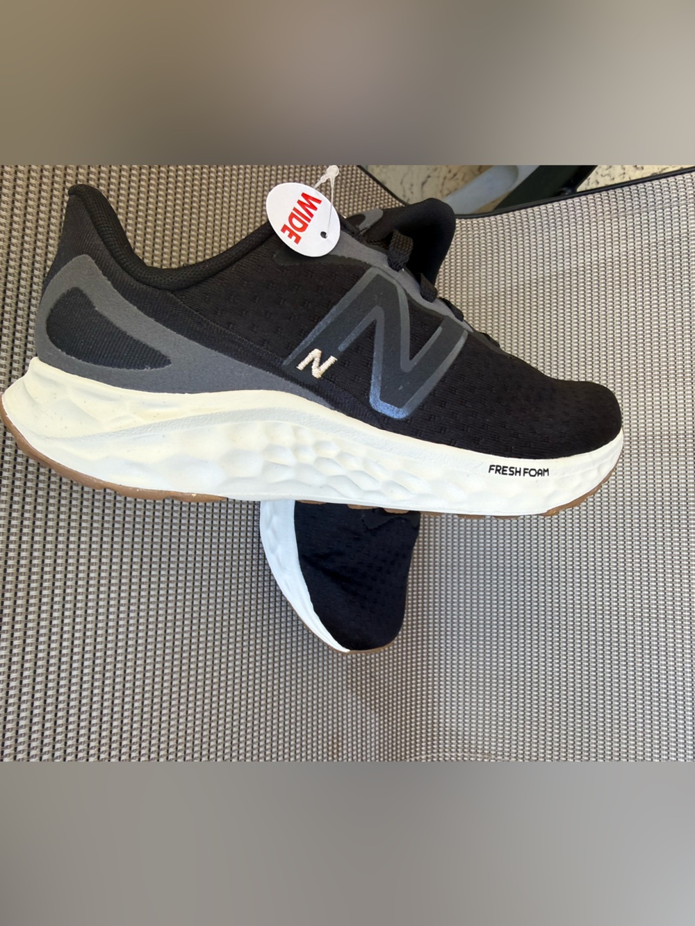 New Balance Men’s Black and White Fresh Foam Athletic Shoes